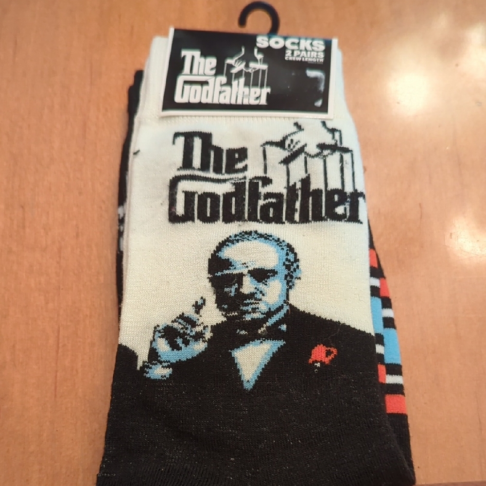 The Mountain Black and White Godfather Socks